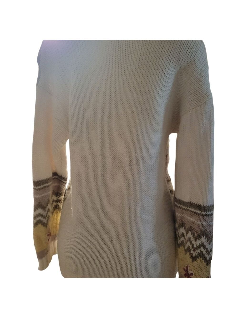 B.P Design Floral Knit Sweater Small Cottage Core Grandma - Picture 4 of 5